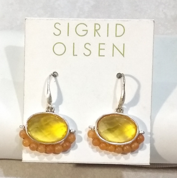 Sigrid Olsen Semi-Precious stones earrings. - Picture 2 of 2